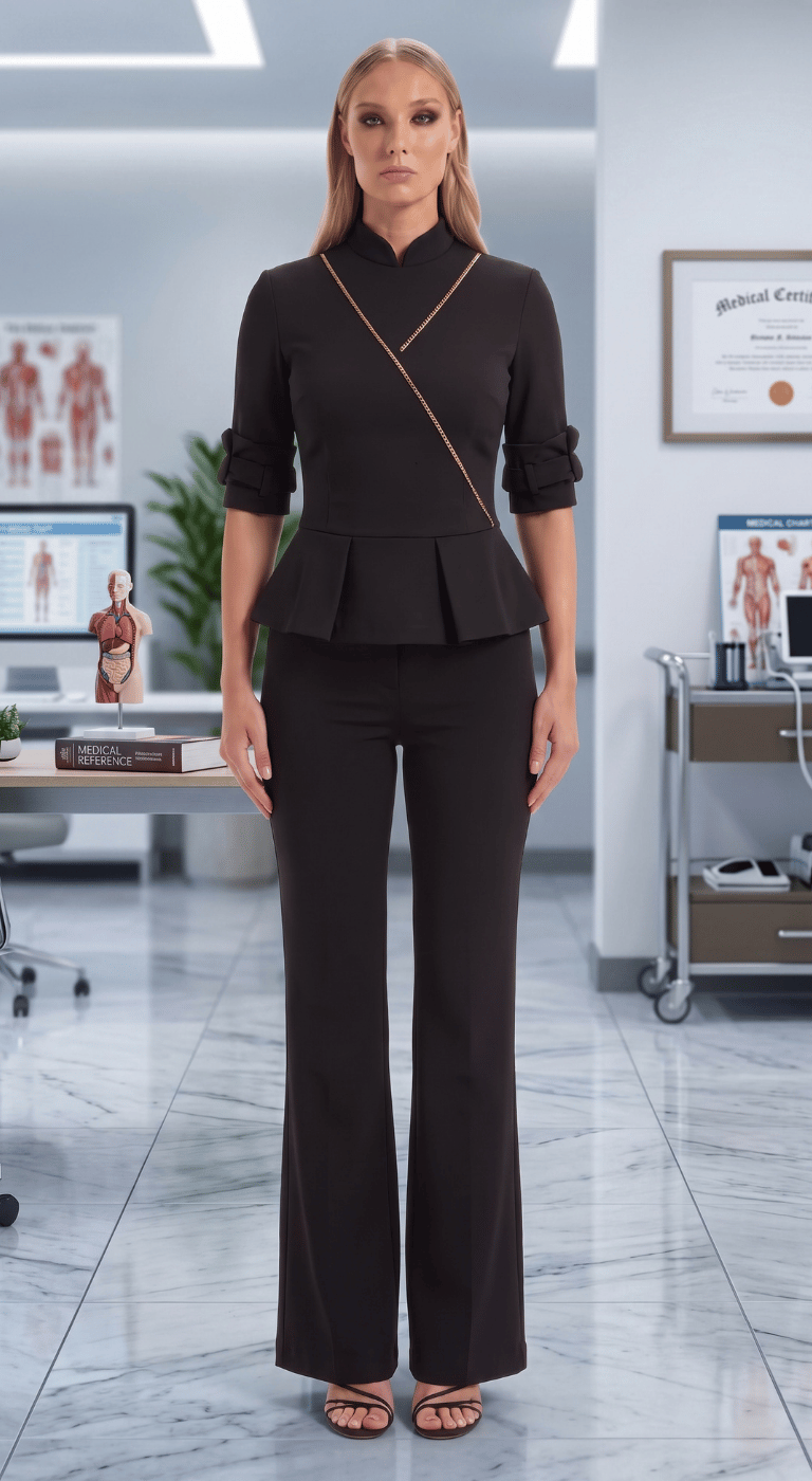 2 front zipper Scrub - Medical & Healthcare